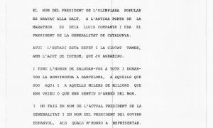 Commemoration of the 30th anniversary of the Barcelona Olympic Games.