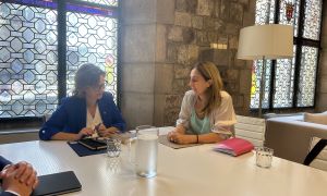 Meeting with the Minister for External Action and European Union, Meritxell Serret, to promote citizen participation