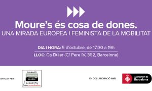 Moverse es cosa de mujeres. Una mirada europea y feminista de la movilidad