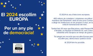 The Fundació Catalunya Europa wishes you happy holidays and a 2024 with more Europe, peace and democracy
