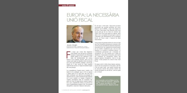 Europa: la necessària Unió Fiscal