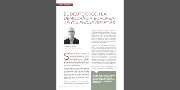 Greek debt and European democracy, ad calendas graecas