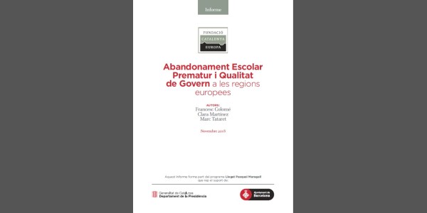 Early school leaving and quality of government in European regions